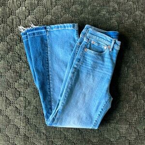 High Rise Patched '70s Flare Jeans